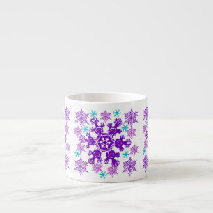 Kleurrijke kerstsnowflake Espresso Cup Kop