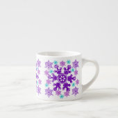 Kleurrijke kerstsnowflake Espresso Cup Kop (Rechts)