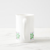 Kleurrijke kerstsnowflake porselein kop (Achterkant)