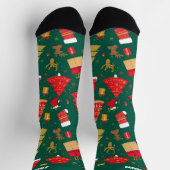 Kleurrijke Kerstsokken met Naam Sokken (Top)