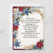 Kleurrijke kerststerren kaart (Voorkant)