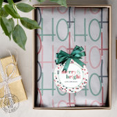 Kleurrijke Kerststickers Ronde Sticker