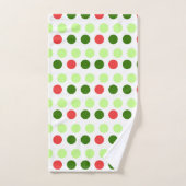 Kleurrijke Kerststippen Bad Handdoek (Handdoek)