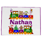 Kleurrijke kersttraining op maat van Speelgoed Groot Cadeauzakje (Achterkant)