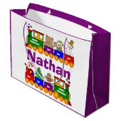 Kleurrijke kersttraining op maat van Speelgoed Groot Cadeauzakje (Achterkant Gekanteld)