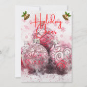 Kleurrijke kerstvakantie juichen feestdagenkaart (Voorkant)