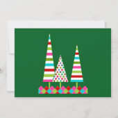 Kleurrijke Kerstvakantie Uitnodiging (Achterkant)