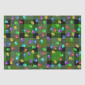 Kleurrijke kerstverlichting groen geplakt tissuepapier (Voorkant)