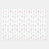 Kleurrijke kerstverlichting - inpakpapier vel (Voorkant)