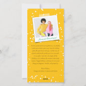 Kleurrijke kerstverlichting Merry & Bright Fun Fot Feestdagenkaart (Achterkant)