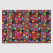 Kleurrijke kerstverlichting rood geplakt tissuepapier (Voorkant)