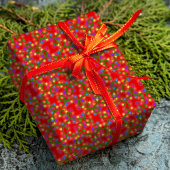 Kleurrijke Kerstverlichting Schattige Leuk Modern Cadeaupapier