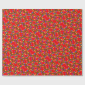 Kleurrijke Kerstverlichting Schattige Leuk Modern Cadeaupapier (Vlak)