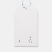 Kleurrijke Kerstversiering Cadeaulabel (Achterkant)