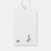 Kleurrijke Kerstversiering Cadeaulabel (Achterkant)