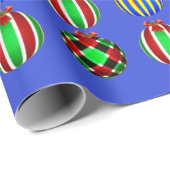 Kleurrijke Kerstversiering Cadeaupapier (Rol Hoek)