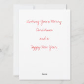 Kleurrijke Kerstversiering  Feestdagenkaart (Achterkant)