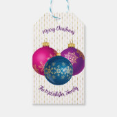 Kleurrijke kerstversiering Gift Label Cadeaulabel (Voorkant)