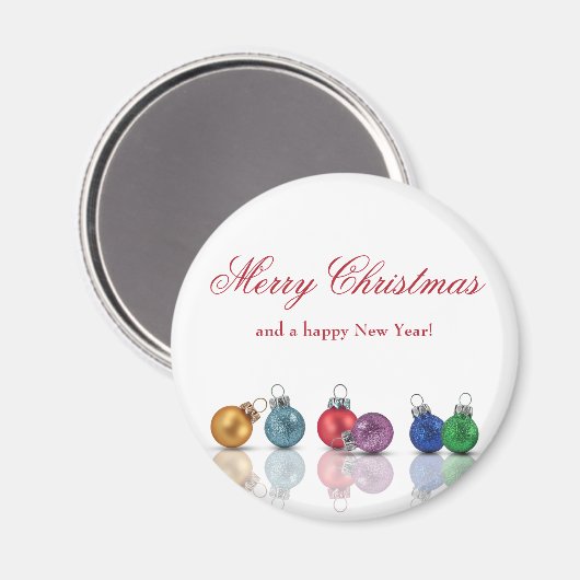 Kleurrijke kerstversiering magneet (Voorkant / Achterkant)