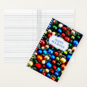 Kleurrijke kerstversiering notitieboek (Binnen)