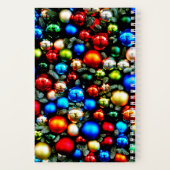 Kleurrijke kerstversiering notitieboek (Achterkant)
