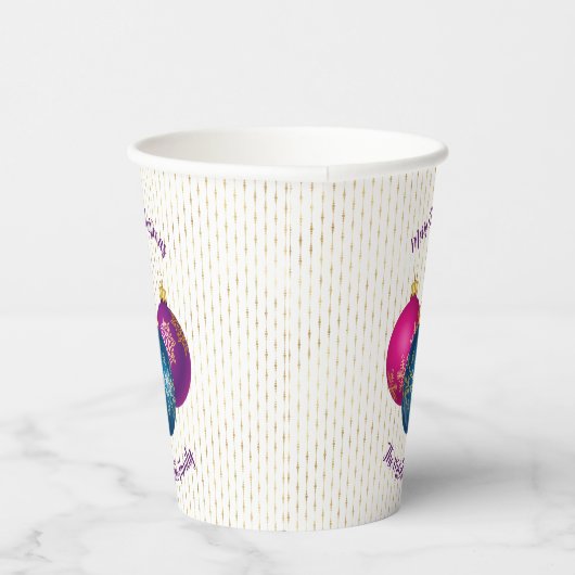 Kleurrijke kerstversiering Papierkop Papieren Bekers (Rechts)