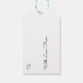Kleurrijke Kerstversieringen Cadeaulabel (Achterkant)