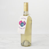 Kleurrijke kerstversieringen flessenhanger (Schuin)