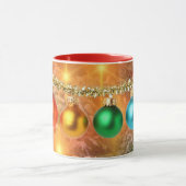 Kleurrijke kerstversieringen mok (Midden)