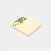 Kleurrijke ketchy Doodle Flower Post-it® Notes (Schuin)