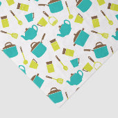 Kleurrijke keukengerei, decoupage tissuepapier (Detail)