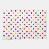 Kleurrijke Keukenhanddoek Met Stippen (Horizontaal)