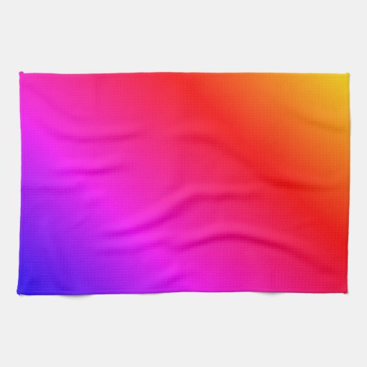 Kleurrijke keukenhanddoek regenboog kleuren (Horizontaal)