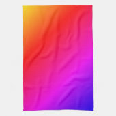 Kleurrijke keukenhanddoek regenboog kleuren (Verticaal)
