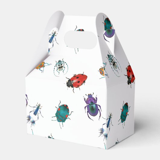 Kleurrijke kevers bedankdoosjes (Achterkant)