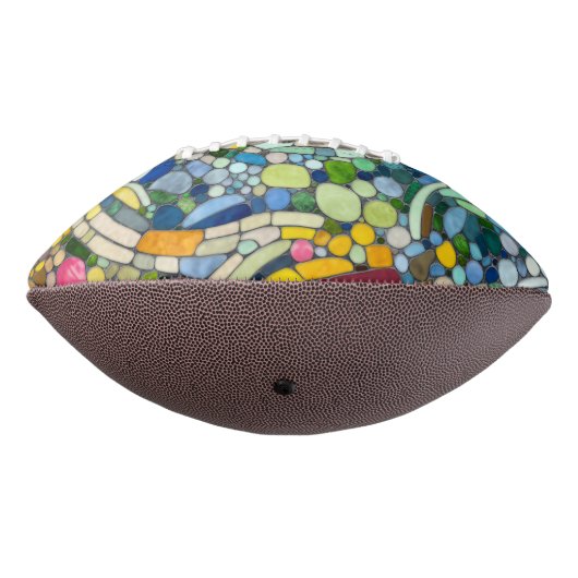 Kleurrijke kiezelstenen mozaïek kunst american football (Gedraaid 270)
