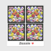 Kleurrijke kijkhoek sticker (Vel)