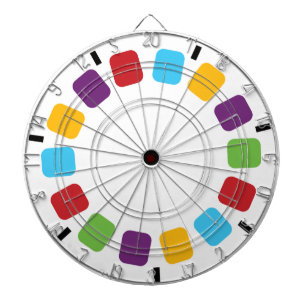 Kleurrijke kijkmeester Reel Retro Modern Dartbord