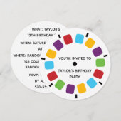 Kleurrijke kijkmeester Reel Retro Modern Kaart (Voorkant / Achterkant)