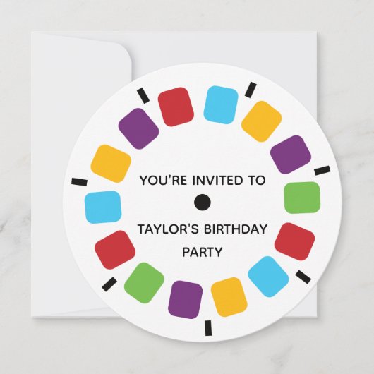 Kleurrijke kijkmeester Reel Retro Modern Kaart (Voorkant)