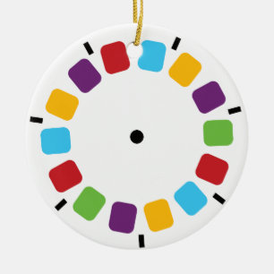 Kleurrijke kijkmeester Reel Retro Modern Keramisch Ornament