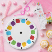 Kleurrijke kijkmeester Reel Retro Modern Papieren Bordje (Feest)