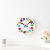 Kleurrijke kijkmeester Reel Retro Modern Ronde Klok (Huis)