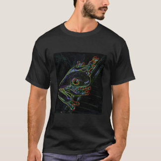 Kleurrijke kikker T-shirt