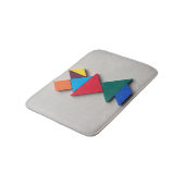 Kleurrijke kikker Tangram Badmat (Gekanteld)