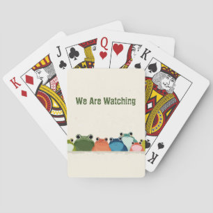 Kleurrijke Kikkers Lijn – Mooie Minimalistische Di Pokerkaarten