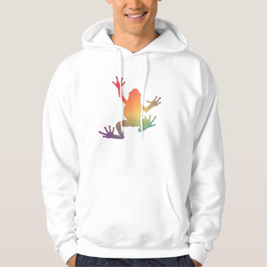 Kleurrijke kikkervisjes hoodie (Voorkant)