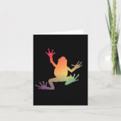 Kleurrijke kikkervisjes kaart (Voorkant)