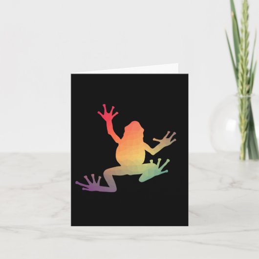 Kleurrijke kikkervisjes kaart (Voorkant)