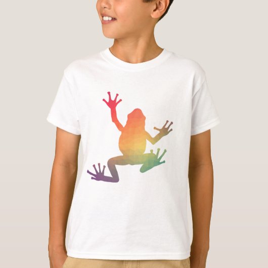 Kleurrijke kikkervisjes t-shirt (Voorkant)